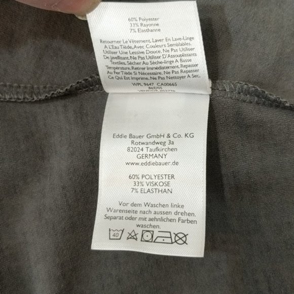 Eddie Bauer gray abstract print dress super soft - Picture 11 of 11